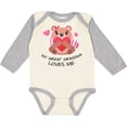 thumbnail image 3 of Inktastic My Great Grandma Loves me- bear and hearts Boys or Girls Long Sleeve Baby Bodysuit, 3 of 5
