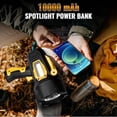 thumbnail image 4 of Rechargeable Spotlight, 99000 Lumens Super Bright Led Spotlights Flashlight with Cob Light & Foldable Tripod, 10000ɱAh Spot Lights Long Runtime, Handheld Spotlight for Hunting Boating Outdoor, 4 of 6