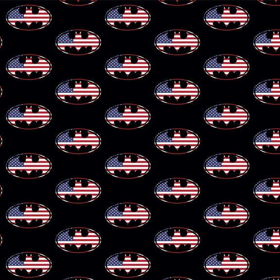 Batman USA American Flag Shield Logo Premium Roll Gift Wrap Wrapping Paper