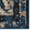 thumbnail image 5 of RUGSOTIC CARPETS MACHINE MADE HEATSET POLYPROPYLENE AREA RUGS - 8'x10', Rectangle, Ivory Blue, Classic Oriental Traditional , High Pile Machine Made Area Rugs for Living Room, Bed Room (M00015), 5 of 5