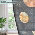 thumbnail image 4 of Yayeee Window Curtains Set of 2 for Living Room Light Filtering 63"x42", Retro Watercolor Planet, 4 of 7