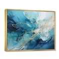 thumbnail image 2 of Designart "Oceanic composition I" Abstract Collages Floater Framed Wall Art Living Room, 2 of 7