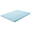thumbnail image 2 of L'Baiet Surmatelas King Size en Mousse Mémoire de Gel Rafraîchissant de 3 Pouces, Fermeté Moyenne, Bleu, 2 of 7