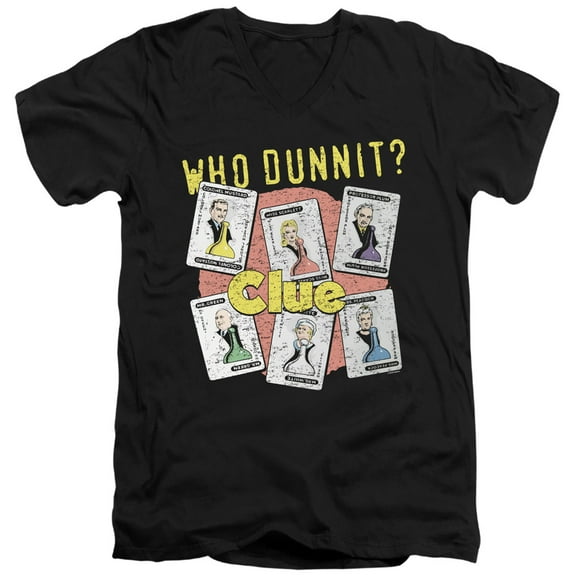 Clue - Who Dunnit - Slim Fit V Neck Shirt - X-Large