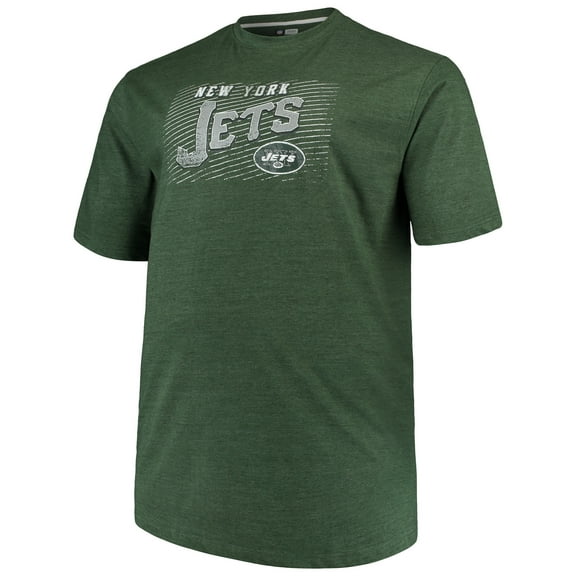 Men's Majestic Green New York Jets Big & Tall Royal Domination Malt T-Shirt