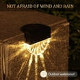 thumbnail image 4 of Solar Deck Lights , Solar Step Lights Outdoor Waterproof ， Solar Fence Lights for Stairs, Paths and Porches,, Yards and Garden, Warm White Color Changing Lighting, 4 of 6