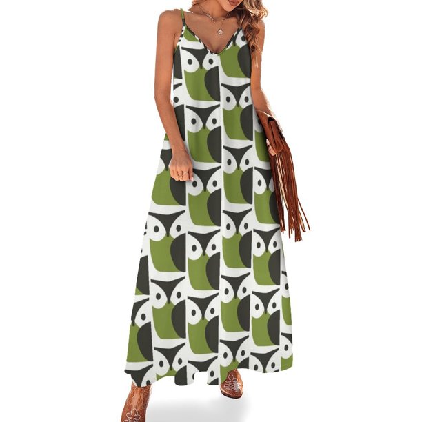 Nuevo vestido sin mangas de búho de orla kiely vestidos de verano para mujer vestido de cumpleaños vestido de verano para mujer
