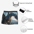 thumbnail image 4 of Fotbe Wild Blue Cool Dragon Men’s Total Support Pouch Boxer Briefs, X-Temp Cooling, Moisture-Wicking Underwear, Regular, Long-leg and Trunk-XX-Large, 4 of 6