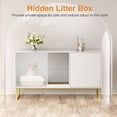thumbnail image 4 of VEANERWOOD Cat Litter Box Enclosure with Hidden Entry and Two Cabinet Doors, Multi-Functional Cat Washroom, 4 of 9