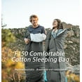 thumbnail image 4 of Naturehike, F150 Sleeping bag, Machine Washable Envelope Sleeping Bag, Skin-friendly and Breathable Washed Cotton Sleeping Bag, For Camping/Hiking/Backpacking/Home, 4 of 16