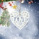 thumbnail image 3 of Fiudx Adornos de Corazón para San Valentín, Decoración Romántica de Madera para Árbol, Juego de 10, Perfectos para Parejas y Familias, Recuerdo Especial para Celebraciones, Tamaño 8 X 8 Cm., 3 of 4