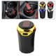 thumbnail image 1 of de coche portátil con más ligero Pie de soporte de la vaso del cilindro (negro) - Oro DYNWAVEMX Cenicero de coche, 1 of 7