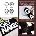 thumbnail image 4 of FOX AND ROSE Set of 2 Get Naked Rugs - Funny Bathroom Mats, Soft Non-Slip Absorbent Bath Mats for Shower, Washable Quick-Dry Floor Mats for Bathroom Decor, Modern Aesthetic Design, 4 of 7