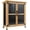 Brown+Black, variant on Outdoor Storage Cabinet Wood Storage Shed Waterproof Roof, Double Lockable Doors Garden Shed with Removable Shelves for Patio, Garden
