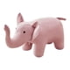 thumbnail image 5 of Taburete infantil, sofá, taburete de té, banco, almacenamiento portátil, taburete de madera con forma de animal para invitados. Elefante rosa, 5 of 9