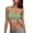 Light Green, variant on Women's U-Back Cami Bra, Thin & Seamless Low-Back Bralette for Summer Wear and Layering Brick Red S
