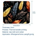 thumbnail image 5 of Leaves Square Gaming Mouse Pad, 8.3x9.8 Inch Non-Slip Rubber Bottom Printed Mousepad for Office and Gaming, 5 of 6
