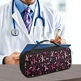thumbnail image 5 of Jiueut Breast Cancer Stethoscope Storage Bag Nurse Pink Ribbon Stethoscope Case Nursing Stethoscope Bag for Nurses Nurse Accessories for Work Stethoscope Bag Soft for Doctor, 5 of 7
