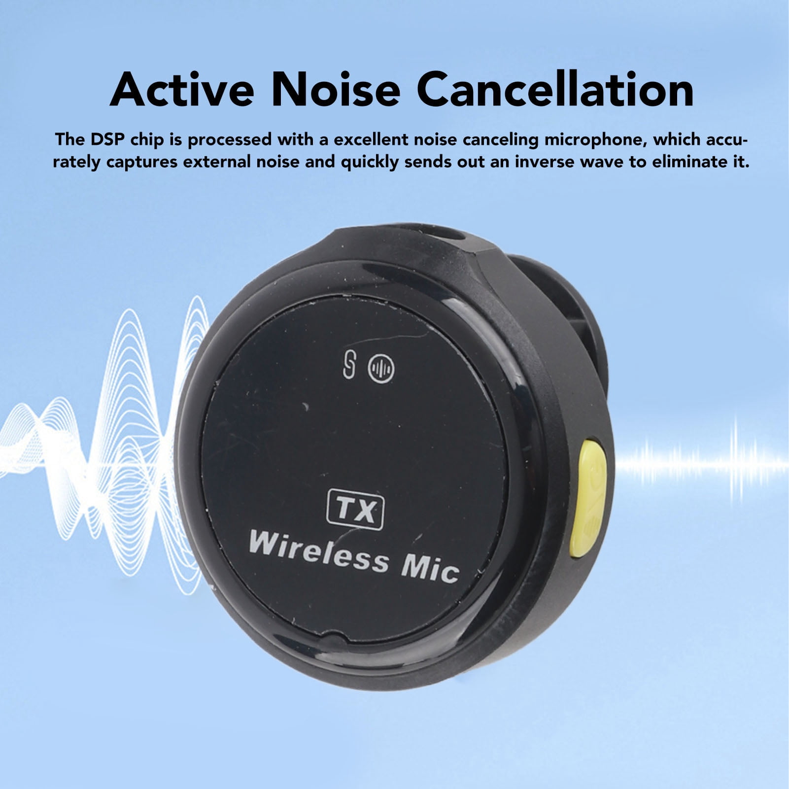 LAZIOEGR 2PCS Wireless Lavalier Microphone Magnetic 2.4GHz Noise Canceling Type C Clip On Lapel Mic with Charging Case (4.33 inches / 11 cm)