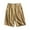 Khaki, variant on Ashirexll Shorts for Women, Womens Shorts Casual, Fashion Womens Casual Solid Color Loose Straight Wide Leg Half Shorts Pants with Pocket
