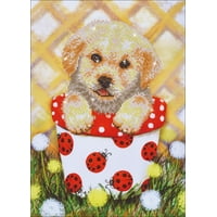 Diamond Dotz Diamond Embroidery Facet Art Kit 15"X19.5"-Pup In Pot