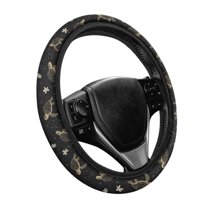 Yuyamidu Yellow Sea Turtle Steering Wheel Cover Warm Car Steering Wheel Accessories for Auto Sedan Non-Slip Automobile Steering Wheel Protector Cover