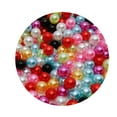 thumbnail image 3 of Opvise 150Pcs Floating Beads No Hole Floating Highlight Eye-catching Round Beads Vase Filler Faux Pearl Home Supply E, 3 of 8