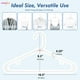 thumbnail image 2 of Organizador de ropa House Day de plástico, color blanco, 60 unidades, 2 of 9