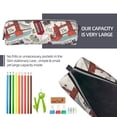 thumbnail image 5 of Fotbe London Landmark1 Pattern Leather Pencil Case, Pencil Pouch with Durable Zipper, Compact and Stylish Organizer for Stationery, Art Supplies, Travel Essentials, 5 of 7