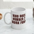 thumbnail image 3 of CafePress - NUMBER 2 SHIRT POOP HUMOR AUS Mug - 11 oz Ceramic Mug - Novelty Coffee Tea Cup, 3 of 3
