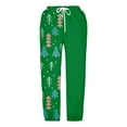 thumbnail image 4 of LRen Sweatpants for Girls 8-10 Bow Drawstring Loose Fit Lightweight Straight Leg Athletic Casual Pants For Play,12-13 Years,Z3-Green, 4 of 5