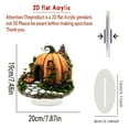 thumbnail image 7 of nvzhuang Halloween Desk Decor 2D Flat Acrylic Pumpkin House Table Sign Ornaments Party Haunted House Supplies, 7 of 7