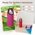 thumbnail image 6 of Uxcell Neoprene Water Bottle Sleeves, Water Bottle Carrier Insulators Beverage Bottle Sleeve with Handle, 2.8 in Fit for Hiking Cycling Camping Travel (1 Pcs, Forest Green), 6 of 7