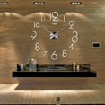 thumbnail image 1 of DIY Reloj De Pared 3D Espejo Reloj De Pared Sin Tictac De Pared Para Sala De Dormitorio Decoraciones Para Plata Macarena Etiqueta engomada del reloj de pared 3D, 1 of 8