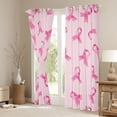 thumbnail image 3 of Castle Fairy Breast Cancer Curtains Pack of 2 (42x84 Each),Kawaii Ribbon Curtains Blackout, 3 of 6