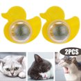 thumbnail image 1 of Pato Gato Lamiendo Bocadillos Giratorio Masticar Juguete Suministros para () Amarillo, 1 of 5