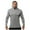 Gray, variant on Yghzkop Men's Compression Fitness Shirt Short Sleeve Moisture Wicking Breathable High Elastic Gym Yoga Muscle Support Quick Dry Sportswear