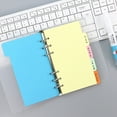 thumbnail image 3 of Sylvtty 5Pcs Colored Ring Binder Dividers with Tabs Plastic Index Separator Pages 6-Ring Binder Macaron Pastel Page Dividers Writable Labels, 3 of 6
