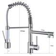 thumbnail image 2 of ANGELES HOME Single Hole Arch Bathroom Sink Vessel Faucet Single Handle Bathroom Faucet Brushed Nickel, 2 of 6
