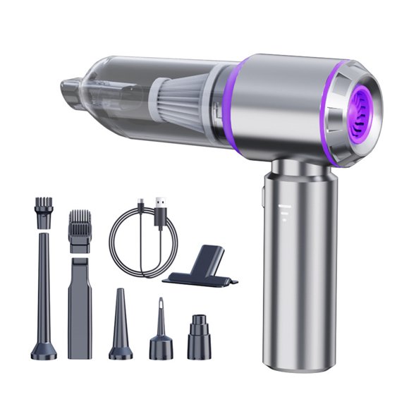 Cordless Handheld Vacuum Cleaner with 80000 RPM High-Speed Brushless Motor, 15000pa Car Vacuum Air Blower & Pump 3-in-1, 3 Speed Adjustable, Mini Vacuum Rechargeable Air Blower for Car Home