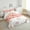 Pink Red, variant on Rainbow Twin Bedding Sets For Girls, Fantasy Unicorn Comforter Set Love Hearts Sun And Stars Quilt For Kids Teens Women,Cartoon Cloud Castle Bedding Comforter Sets With 1 Pillow Case