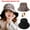 Black, variant on Reversible Beach Bucket Summer Hat Women Wide Brim UPF50+ Travel Fisherman Sun UV Protection Leopard Print Packable Cap