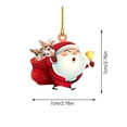 thumbnail image 3 of Decoraciones de Árbol de Navidad Colgante de Decoración de Fiesta de Vacaciones, 10x10cm Acrílico Lindo Formas Ornamentos para Corona de Árbol Chimenea Puerta Pared Escalera Barandilla Luces Del Árbol, 3 of 3