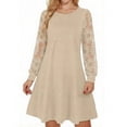 thumbnail image 3 of TaTaai Women's Glitter Long Sleeve A-Line Dress with Sparkly Finish, Flattering Silhouette, and Party Ready Style Gift, 3 of 6
