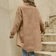 thumbnail image 4 of Womens Plush Toggle Coat Long Length Outermost Layer for Winter Soft Touch Drape Fit and Oversized Comfort Easy Care, 4 of 6