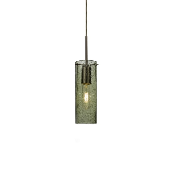 Besa Lighting - Juni 10 - One Light Cord Pendant with Flat Canopy-Bronze