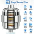 thumbnail image 4 of 20 Stage Shower Filter For Hard Water, with 2 Replaceable Cartridge, High Output Shower Head Filter, Hard Water Filter, 4 of 9