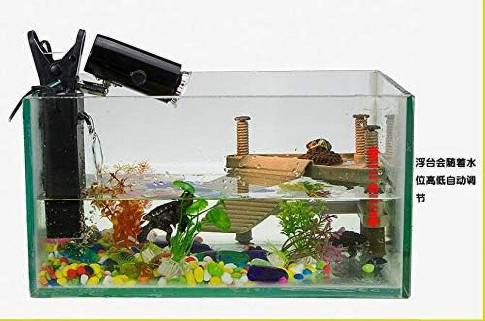 VNEKVA Aquarium Floating Turtle Basking Dock, Resting Platform for Turtles, Frogs & Aquatic Crabs