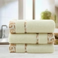 thumbnail image 5 of Quick Dry Face Towels, Washcloths, Bath Towels, Soft Absorbent Terry Cloth, for Gym, Travel, and Guest Bathroom, Set of 4, Yellow, by FAJHHA, 5 of 6