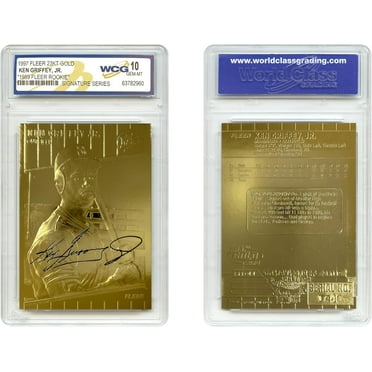 Ken Griffey JR 1997 Fleer Gold Card Sculpted 1989 Rookie Signature Series - Graded GEM-Mint 10